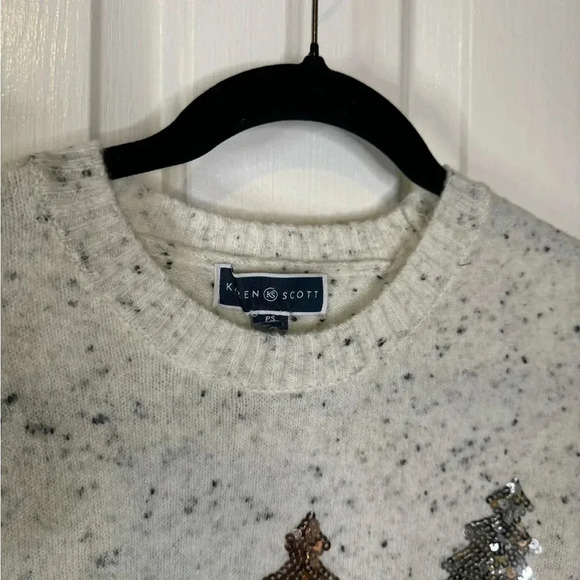 Karen Scott Petite Sequined-Tree Sweater, Created for Macy's. - Picture 5 of 11